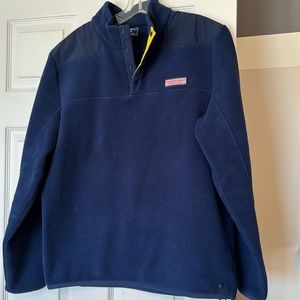 Harbor fleece quarter snap Vineyard  veins, fleece sweatshirt